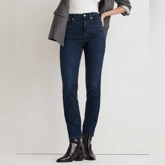 Madewell Denim - Madewell Women's High Rise Jeans - Dark Blue